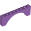 Набор LEGO Brick Arch 1 x 8 x 2, Medium Lavender