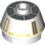 Набор LEGO Brick Round 2 x 2 Truncated Cone with SW R5-F7 Print, Белый