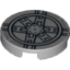 Набор LEGO Tile Round 2 x 2 with Black SW Tie Fighter Print (9492), Светлый сине-серый