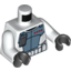 Набор LEGO Torso ARC Trooper Armour Print / White Arms / Black Hands, Белый