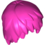 Набор LEGO Minifig Hair Layered, Темно-розовый