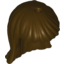 Набор LEGO Minifig Hair Friends Long Straight, Темно-коричневый