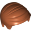 Набор LEGO Minifig Hair Smooth Combed Sideways, Темно-оранжевый