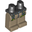 Набор LEGO Legs and Black Hips with Belt and 3 Lime Balls Print, Dark Tan