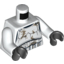 Набор LEGO Torso SW Armor Stormtrooper, Detailed Armor, Dirt Stains Print / White Arms / Black Hands, Белый