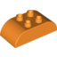 Набор LEGO Brick 2 x 4 Curved Top, Оранжевый