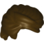 Набор LEGO Minifig Hair - Swept Back, Tousled, Темно-коричневый