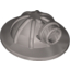 Набор LEGO Minifig Helmet Mining with Head Lamp, Flat Silver
