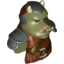 Набор LEGO Minifig Head Modified Gamorrean with Armor and Belt Print [9516 / 75005], Красно-коричневый