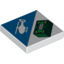 Набор LEGO Tile 2 x 2 with Helicopter and Stack of '100' Banknotes Print, Белый