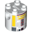 Набор LEGO Brick Round 2 x 2 x 2 Robot Body with Yellow Lines and Dark Red Droid Print [R5-F7], Белый