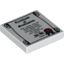 Набор LEGO Tile 2 x 2 with 'Certificate of Graduation' and Red Ribbon on Scroll Print, Белый