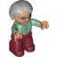 Набор LEGO Duplo Woman [Pageboy Haircut], Sand Green