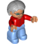 Набор LEGO Duplo Woman [Pageboy Haircut], Красный