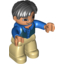 Набор LEGO Duplo Figure Adult Male, Голубой