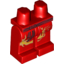 Набор LEGO Legs and Hips with Red Belt and Gold Dragon Tail Print, Красный