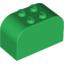 Набор LEGO Brick 2 x 4 x 2 Double Curved Top, Зеленый