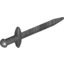 Набор LEGO Minifig Greatsword Pointed with Thin Crossguard, Pearl Dark Gray
