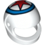 Набор LEGO Minifig Helmet - Standard with Red Star In Blue Circle Print, Белый