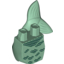 Набор LEGO Tail, Mermaid Curved with Silver Scales Print, Sand Green