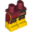 Набор LEGO Legs and Dark Red Hips and Loincloth and Gold Aztec Print, Желтый