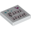 Набор LEGO Tile 2 x 2 with Musical Score Print, Белый