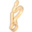 Набор LEGO Minifig Whip Bent with Snake Head and Pin Hole, Прозрачный оранжевый