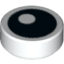 Набор LEGO Tile Round 1 x 1 with Offset Eye Print, Белый