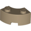 Набор LEGO Brick, Round Corner 2 x 2 Macaroni with Stud Notch and Reinforced Underside (New Style), Dark Tan