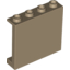 Набор LEGO Panel 1 x 4 x 3 [Side Supports / Hollow Studs], Dark Tan
