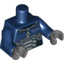 Набор LEGO Torso Space Armor with 'LUIZ' Print / Dark Blue Arms / Dark Bluish Gray Hands, Темно-синий
