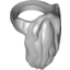 Набор LEGO Minifig Beard, Rounded End [Gandalf], Светлый сине-серый