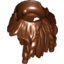 Набор LEGO Minifig Beard - Full with Braided Moustache Ends, Красно-коричневый