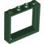 Набор LEGO Window 1 x 4 x 3 without Shutter Tabs, Темно-зеленый