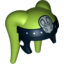 Набор LEGO Minifig Headdress SW Twi'lek with Black and Flat Silver Oola Print, Лайм