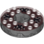 Набор LEGO Turntable 6 x 6 Round Pearl Dark Gray Base Serrated with Trans-Red Top with Black and White Print (Ninjago Spinner), Прозрачный красный