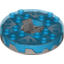Набор LEGO Turntable 6 x 6 Flat Silver Round Base Serrated with Electric Bolts Print, Trans-Dark Blue