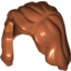 Набор LEGO Minifig Hair Female Mid-Length with Part over Front of Right Shoulder, Темно-оранжевый