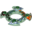 Набор LEGO Ring 4 x 4 with 2 x 2 Hole and 4 Swirl Ends with Blue and Red Print (Ninjago Spinner Crown), Прозрачный зеленый