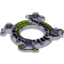 Набор LEGO Ring 4 x 4 with 2 x 2 Hole and 2 Intertwined Snakes with Lime Green Print (Ninjago Spinner Crown), Trans-Purple