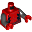 Набор LEGO Torso Muscles Outline with Belt and Black Sides Print / Black Arms / Red Hands, Красный