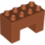 Набор LEGO Duplo, Brick 2 x 4 x 2 with 2 x 2 Cutout on Bottom, Темно-оранжевый