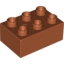 Набор LEGO Brick 2 x 3, Темно-оранжевый