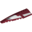 Набор LEGO Wedge 12 x 3 Left with White Panels and Black Line Print [9497], Темно-красный