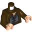 Набор LEGO Torso LotR Coat with Evenstar Pendant, Double Button Shirt and Belt Print (Aragorn) / Dark Brown Arms / Light Flesh Hands, Темно-коричневый