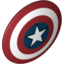Набор LEGO Minifig Shield Round Bowed with Bullseye with Star Print [Dark Red], Темно-красный