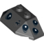 Набор LEGO Wedge 2 x 4 Triple with Spider Eyes Print [9470], Черный