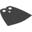 Набор LEGO Minifig Cape Cloth, Standard - Traditional Starched Fabric, Темный сине-серый
