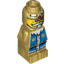 Набор LEGO Microfig Heroica King, Pearl Gold