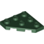 Набор LEGO Wedge Plate 3 x 3 Cut Corner, Темно-зеленый